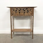 Carved Artisan Entry Console Table from Gado Gado Furniture