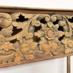 Carved Artisan Entry Console Table