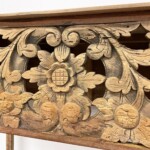 Carved Artisan Entry Console Table