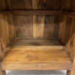 Carved Wood Nightstand with Storage