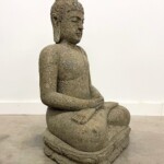 Hand Carved Stone Buddha at Gado Gado