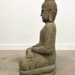 Hand Carved Stone Buddha at Gado Gado