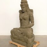 Large Carved Stone Tara Statue at Gado Gado