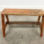 Mini Distressed Wood Stool from Gado Gado