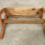 Mini Distressed Wood Stool