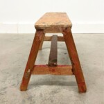 Mini Distressed Wood Stool