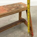 Mini Distressed Wood Stool