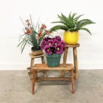 Decorating Idea Mini Distressed Wood Stool from Gado Gado