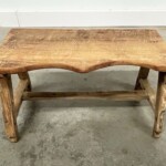 Mini Rustic Wood Stool from Gado Gado