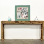Modern Organic Reclaimed Teak Console Table from Gado Gado