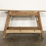 Small Reclaimed Wood Distressed Bench from Gado Gado