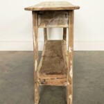 Small Reclaimed Wood Distressed Bench