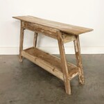 Small Reclaimed Wood Distressed Bench at Gado Gado