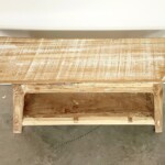 Small Reclaimed Wood Distressed Bench