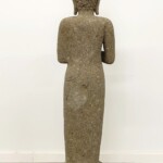 Tall Carved Stone Standing Buddha Statue