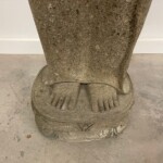 Tall Carved Stone Standing Buddha Statue