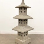 Tiered Stone Lantern Garden Statuary at Gado Gado