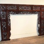 Hand Carved Indonesian Teak Panel Headboard at Gado Gado Hand Carved Indonesian Teak Panel Headboard at Gado Gado