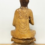Large Hand Carved Wood Buddha Statue