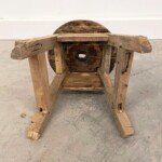 Mini Round Rustic Stool Plant Stand 2 from Gado Gado Furniture