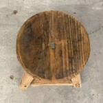 Mini Round Rustic Stool Plant Stand 2 from Gado Gado Furniture