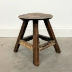 Mini Round Rustic Stool Plant Stand Mini Round Rustic Stool Plant Stand