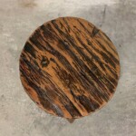 Mini Round Rustic Stool Plant Stand