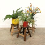 Mini Round Rustic Stool Plant Stand from Gado Gadoo gado