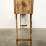 Natural Reclaimed Wood Carved Console Table from Gado Gado Furniture