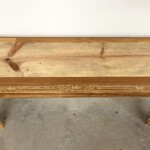 Natural Reclaimed Wood Carved Console Table from Gado Gado Furniture