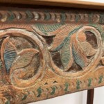 Old Carved Panel Reclaimed Wood Console Table from Gado Gado Furniture