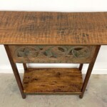 Old Carved Panel Reclaimed Wood Console Table