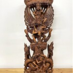 Large Hand Carved Vishnu Riding Garuda Statue Large Hand Carved Vishnu Riding Garuda Statue at Gado Gado