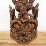 Large Hand Carved Vishnu Riding Garuda Statue Large Hand Carved Vishnu Riding Garuda Statue