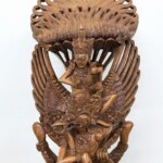 Large Hand Carved Vishnu Riding Garuda Statue Large Hand Carved Vishnu Riding Garuda Statue