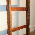 Reclaimed Teak Decorative Ladder from Old Plows at Gado Gado Reclaimed Teak Decorative Ladder from Old Plows