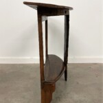 Reclaimed Wood Half Moon Carved Console Table from Gado Gado Furniture