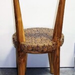 Mosaic Seat Teak Frame Chair 2 mosaic seat teak frame chair