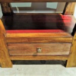 Open Shelf Side Table with Drawer Open Shelf Side Table with Drawer at Gado Gado