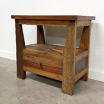 Reclaimed Wood Open Shelf Side Table Nightstand Reclaimed Wood Open Shelf Side Table Nightstand from Gado Gado