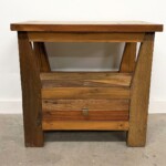 Reclaimed Wood Open Shelf Side Table Nightstand Reclaimed Wood Open Shelf Side Table Nightstand from Gado Gado