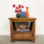 Rustic Reclaimed Wood Open Shelf Nightstand Side Table Rustic Reclaimed Wood Open Shelf Nightstand Side Table from Gado Gado