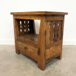 Rustic Reclaimed Wood Open Shelf Nightstand Side Table Rustic Reclaimed Wood Open Shelf Nightstand Side Table from Gado Gado