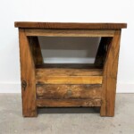 Rustic Reclaimed Wood Open Shelf Nightstand Side Table 2 from Gado Gado Rustic Reclaimed Wood Open Shelf Nightstand Side Table 2 from Gado Gado