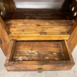 Rustic Reclaimed Wood Open Shelf Nightstand Side Table 2