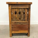 Rustic Reclaimed Wood Open Shelf Nightstand Side Table 2 from Gado Gado