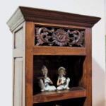 Carved Panel Bali Display Cabinet