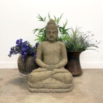 Hand Carved Stone Buddha Statue