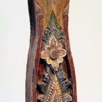 Hand Carved Teak Figurehead with Stand