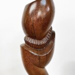Large Abstract Palm Wood Sculpture Organic Art